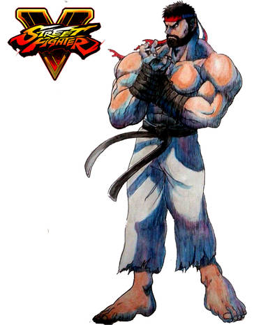 Ryu Beard ~2~ (Street Fighter V) Render by DENDEROTTO on DeviantArt
