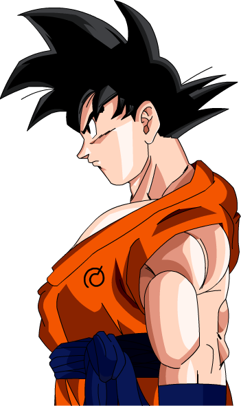 Goku Forma base de perfil Dragon Ball Super by robertDB on DeviantArt