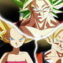 Goku Caulifla y Kale