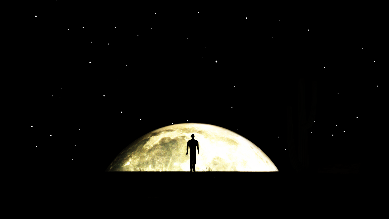 Walking Toward The Moon wallpaper