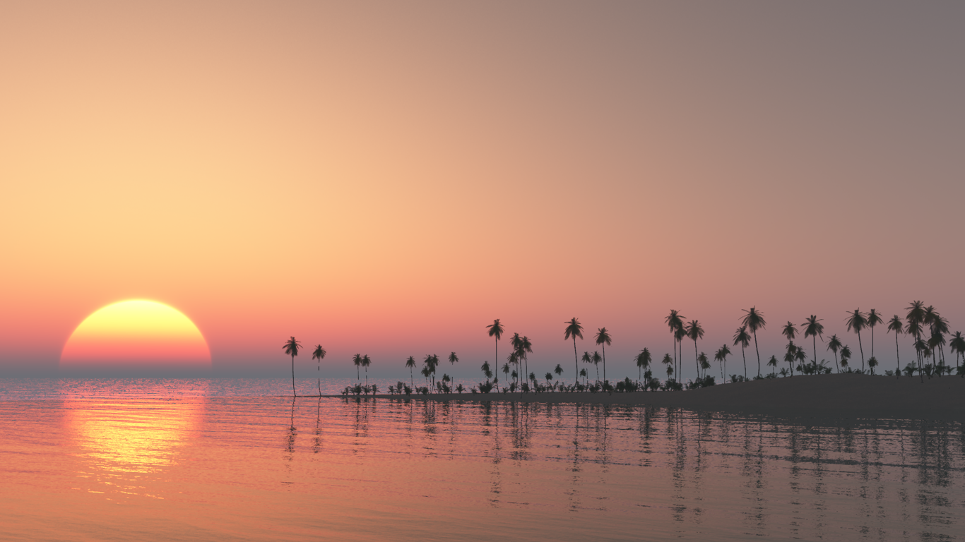 Tropical Dawn Wallpaper