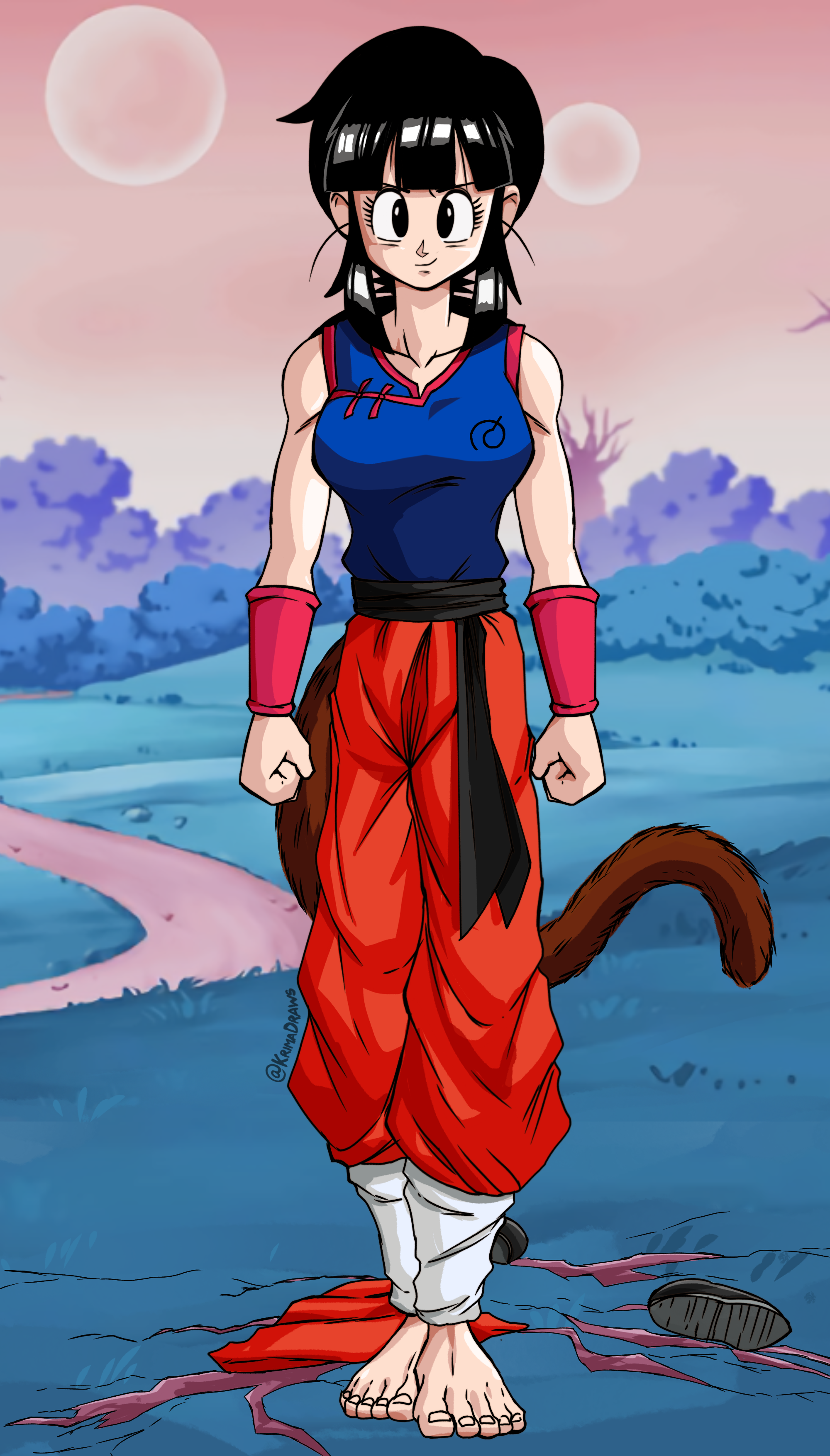 Saiyan Chi-Chi by KrimaDraws on DeviantArt