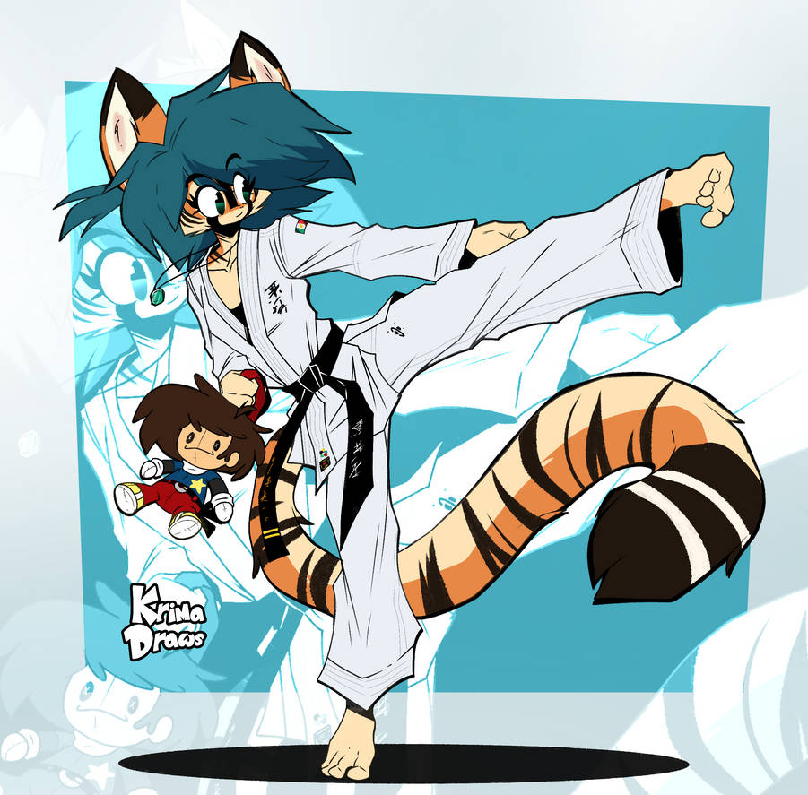 Kick Fan Deviantart Front Kick by KrimaDraws on DeviantArt