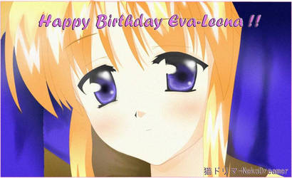 Happy birthday Eva-chan