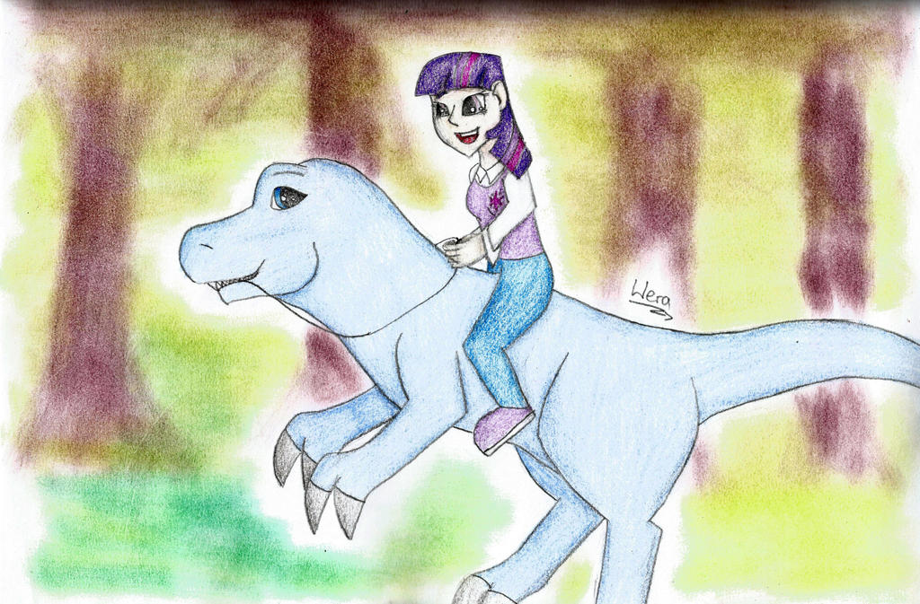 Twilight and T-rex (rq) :3 by WeraHatake on DeviantArt