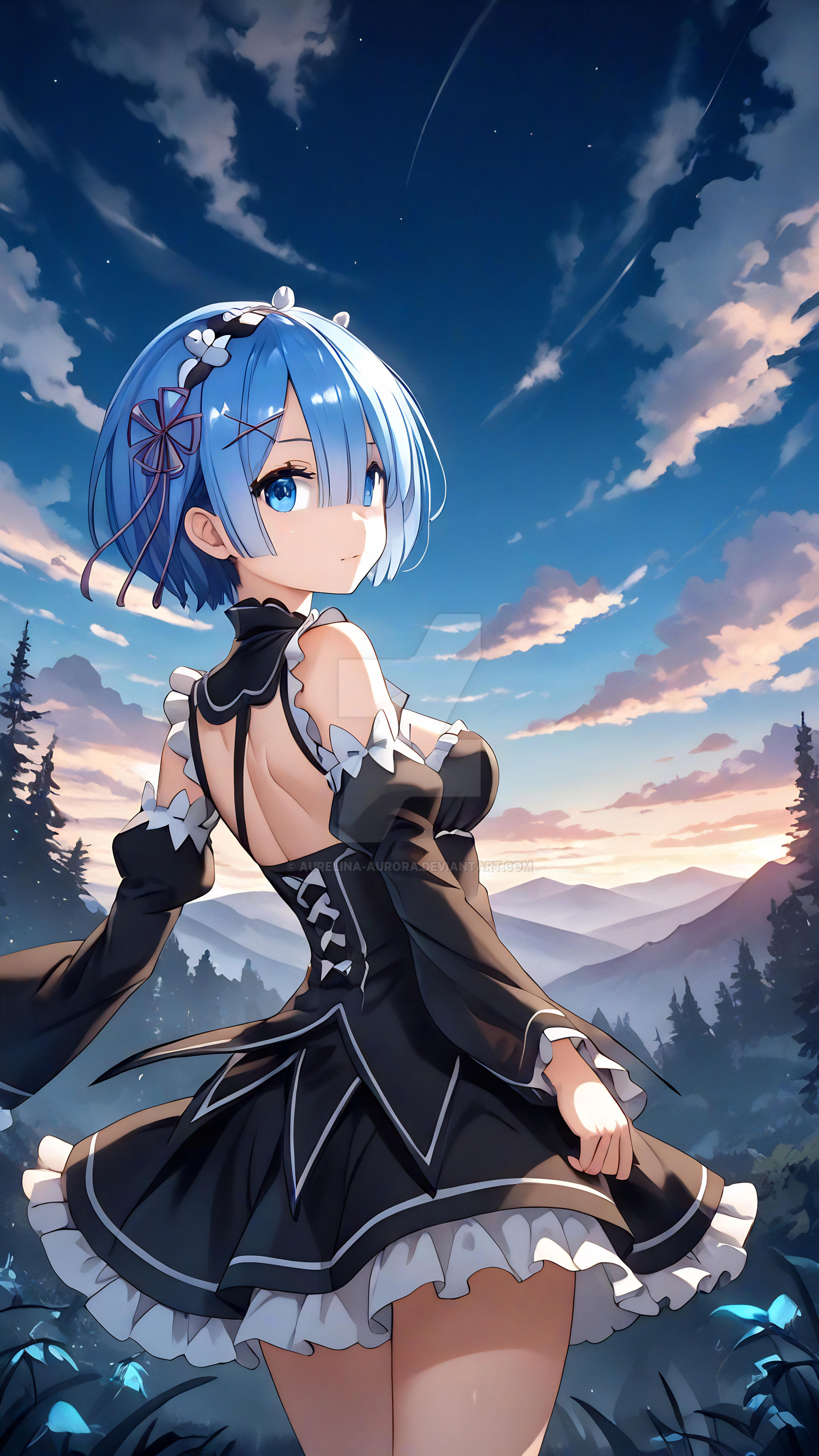 Deviantart Rem Re:Zero - Rem by Aurelina-Aurora on DeviantArt