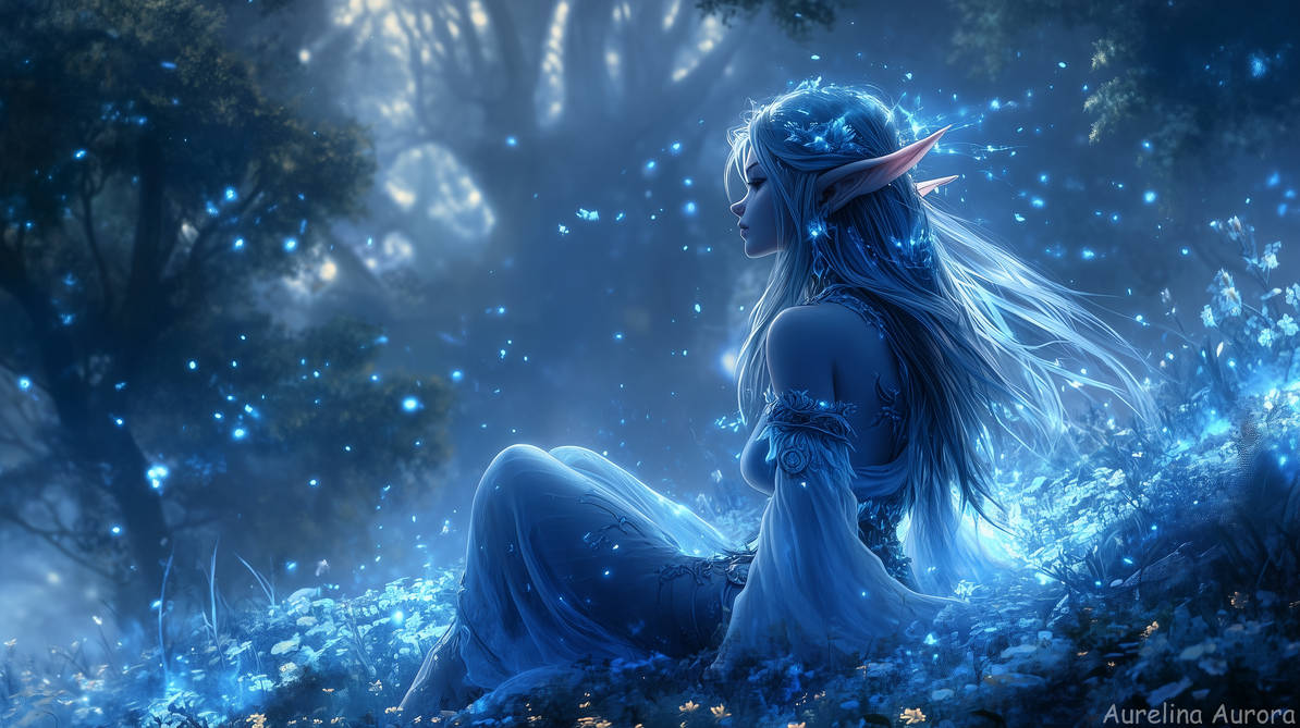 Elf Computer Background Night Elf, Dark Elf - Wallpaper 4K by Aurelina-Aurora on DeviantArt