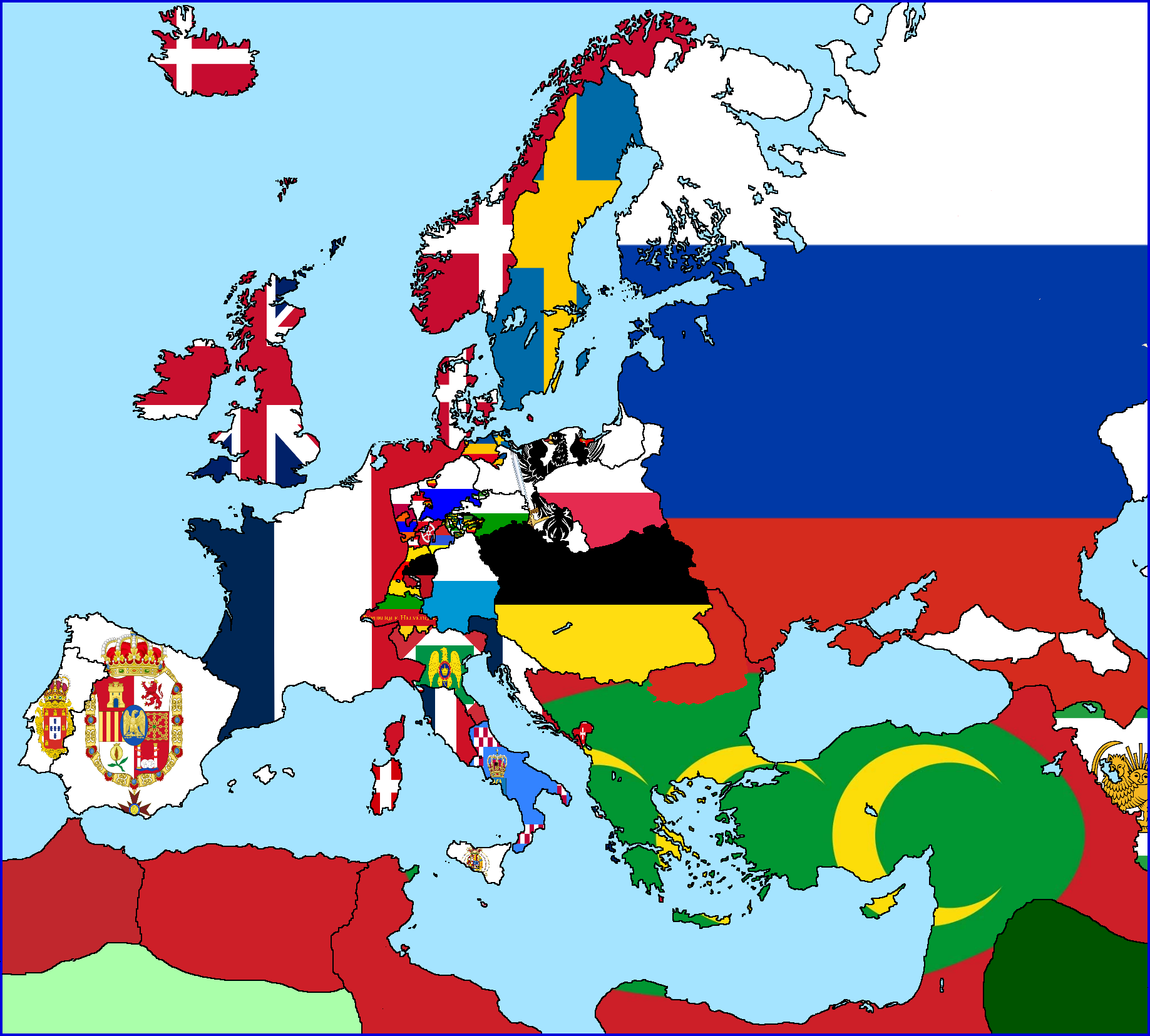 1812 Map Of Europe by johmapper on DeviantArt