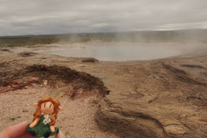 Amarie in Iceland: Geysir