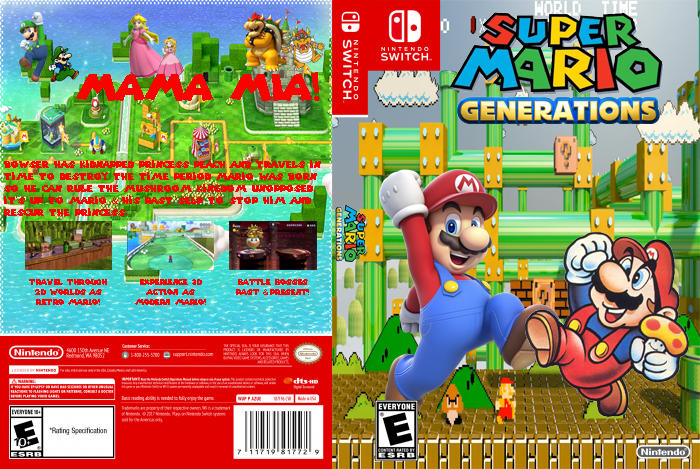 Mario Generations Super Mario Generations Boxart by LordDarkraiX on DeviantArt