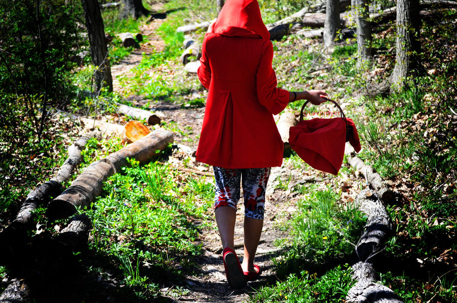 Red Riding Hood- Walking Down A Path by Lavindyer on DeviantArt
