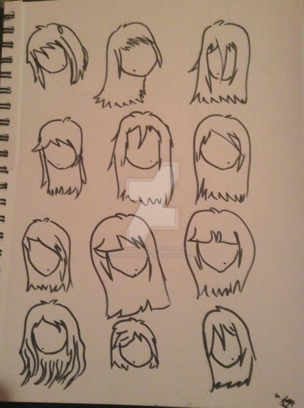 anime hair】Hairstyle of darkness characters