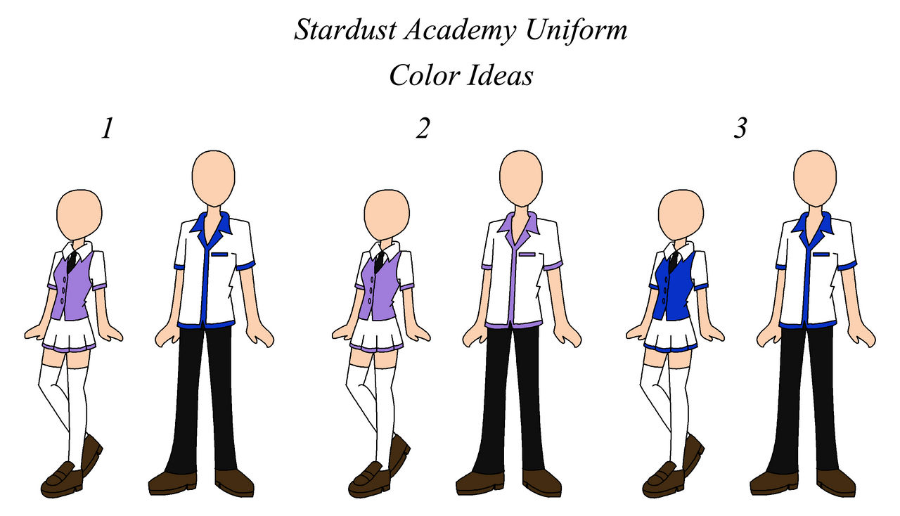 Basic Uniform Color Uniform Color Ideas by SapphireWingsYuki on DeviantArt