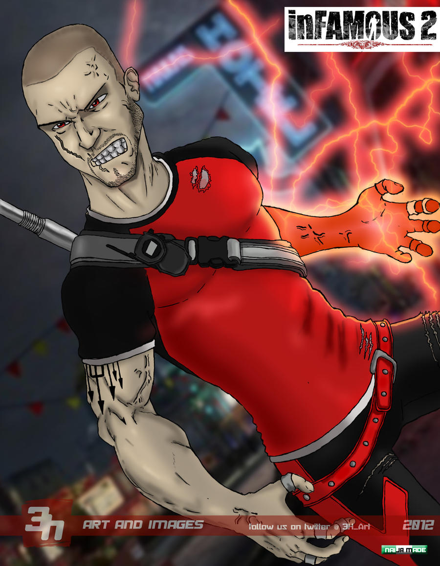 Infamous 2 Evil Cole by toziren on DeviantArt