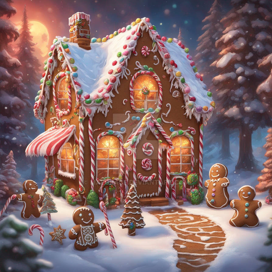 Gingerbread Home by MaeGrace on DeviantArt