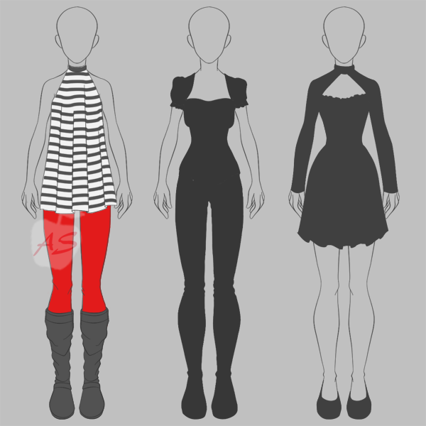 PRICE CUT Female Outfits Adoptables Batch 2 OPEN by applestruddles on Devia...