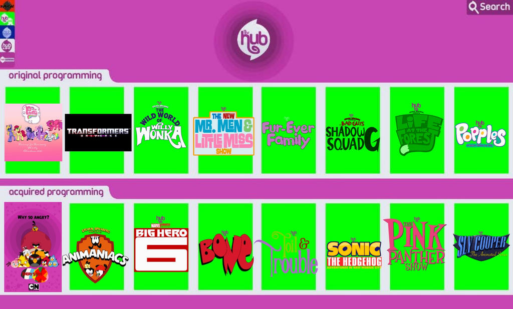Program Lineup Full Deviantart My New Hub Lineup by Redyoshi1992 on DeviantArt