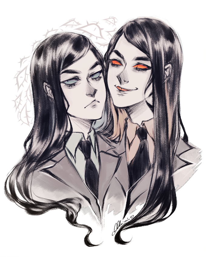 sketch. Two Heads by AShiori-chan on DeviantArt