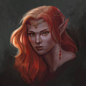 Autumn Eladrin Elf Portrait