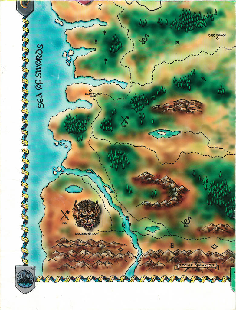 Baldurs Gate World Map South West By Shade Os On Deviantart