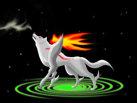 Okami Amaterasu in Space