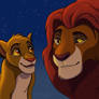 Mufasa and Simba Scene Redraw