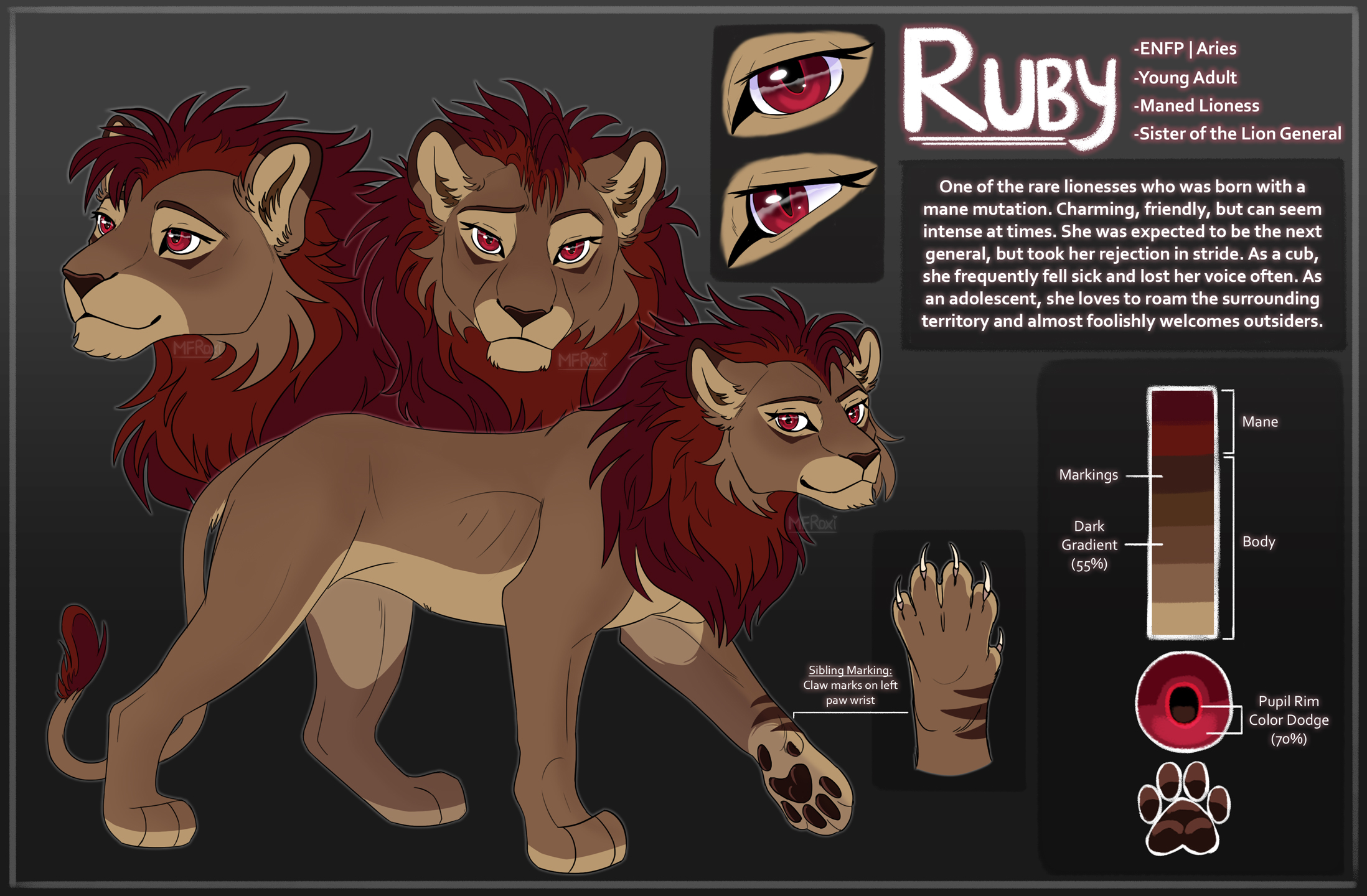 Ruby Reference Redraw (2022) by mochifoxiroxi on DeviantArt