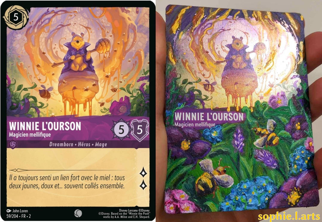 winnie the pooh lorcana card Ravensburger Disney TCG Playmat Featuring Hunny Wizard by John Loren | Protects Cards | Versatile Game, Desk, or Mouse Pad | Durable Non-Slip Surface Amethyst Card Type Winnie the Pooh & Piglet,