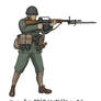 Althistory IJA soldier AR-10 no flag