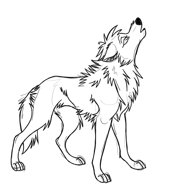 Sketch Trade - Howling Wolf