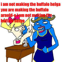 making the buffalo