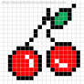 Cherry Fruit Pixel Template *FREE*