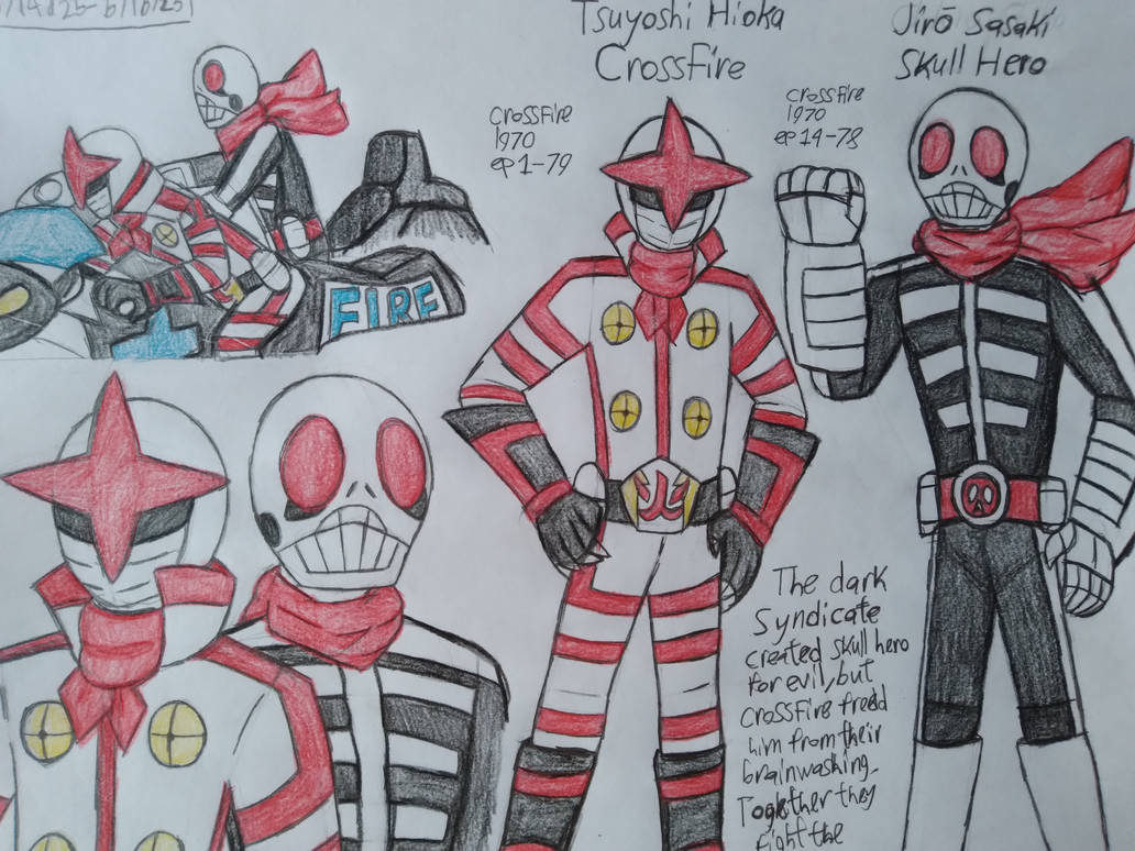 Crossfire Rider KRTG Cross Fire and Skull Hero by GoJrider on DeviantArt