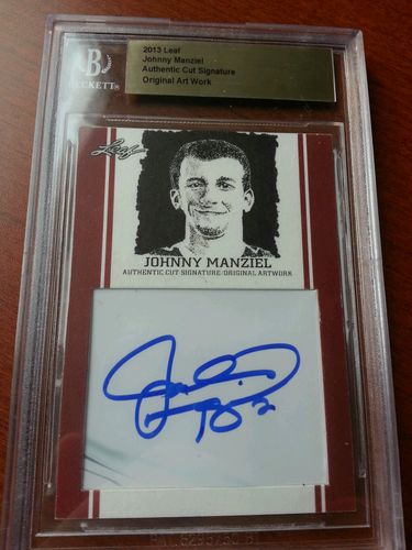 Johnny Manziel Leaf Trading Cards Redemption #7
