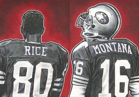 Joe Montana and Jerry Rice