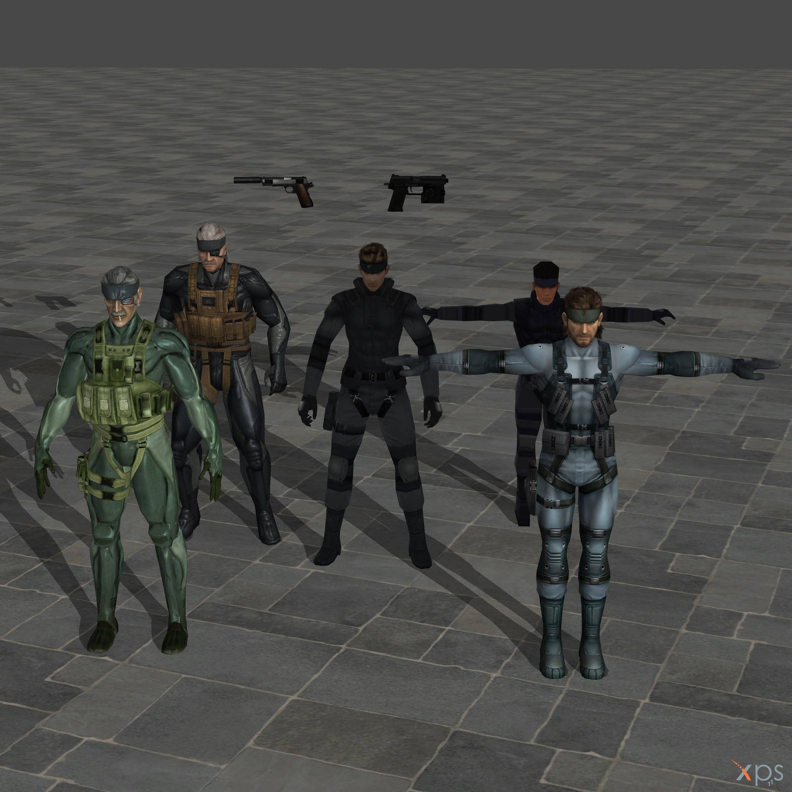 Solid Snake Body Model Solid Snake Models (REUPLOAD) by xGunbladeKnightx on DeviantArt