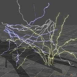 Electric arcs lightnings (more bones)