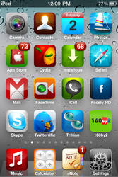 My iPod Touch 4 Homescreen Scr