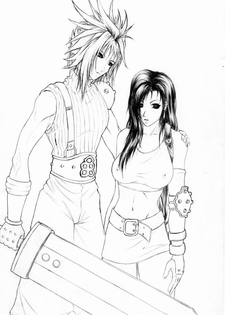 Cloud and Tifa