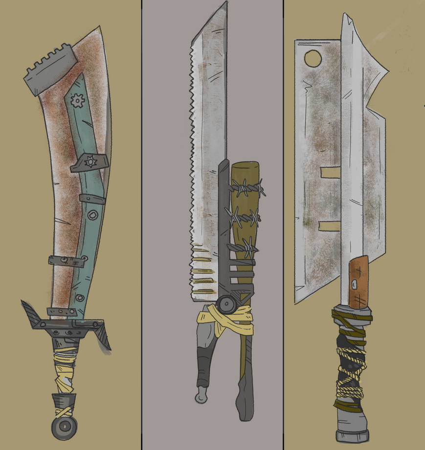 Apocalyptic Riders Sword Post apocalyptic sword concept art by lolarty1 on DeviantArt