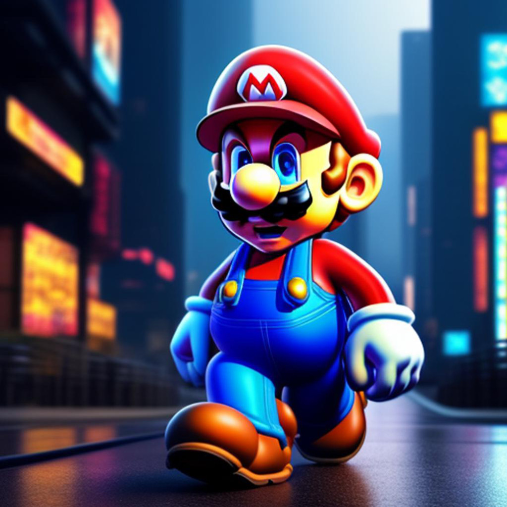 Mario AI Generated Image by idkzamasu on DeviantArt