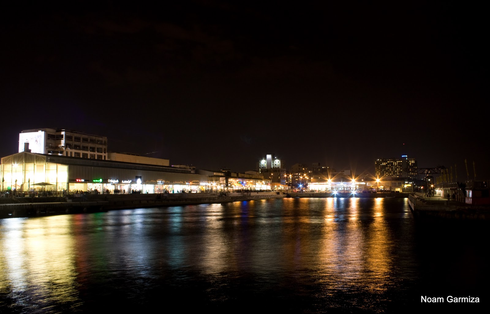 Tel Aviv Port at night