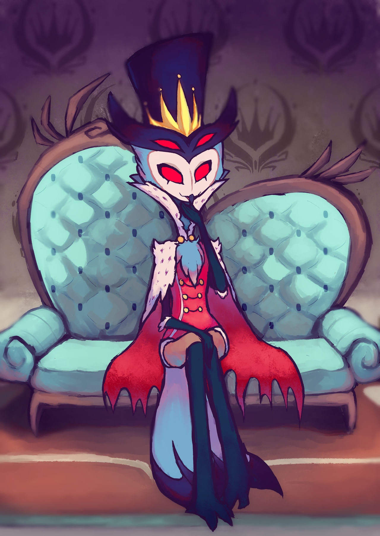 Stolas Robe Deviantart Stolas by Kekekekekekekk on DeviantArt