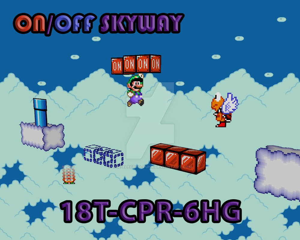Mario Maker 2: On/Off Skyway by The-Electro-Punk on DeviantArt