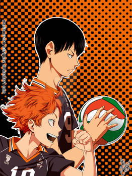 Kageyama and Hinata Fan Art - from Haikyuu!