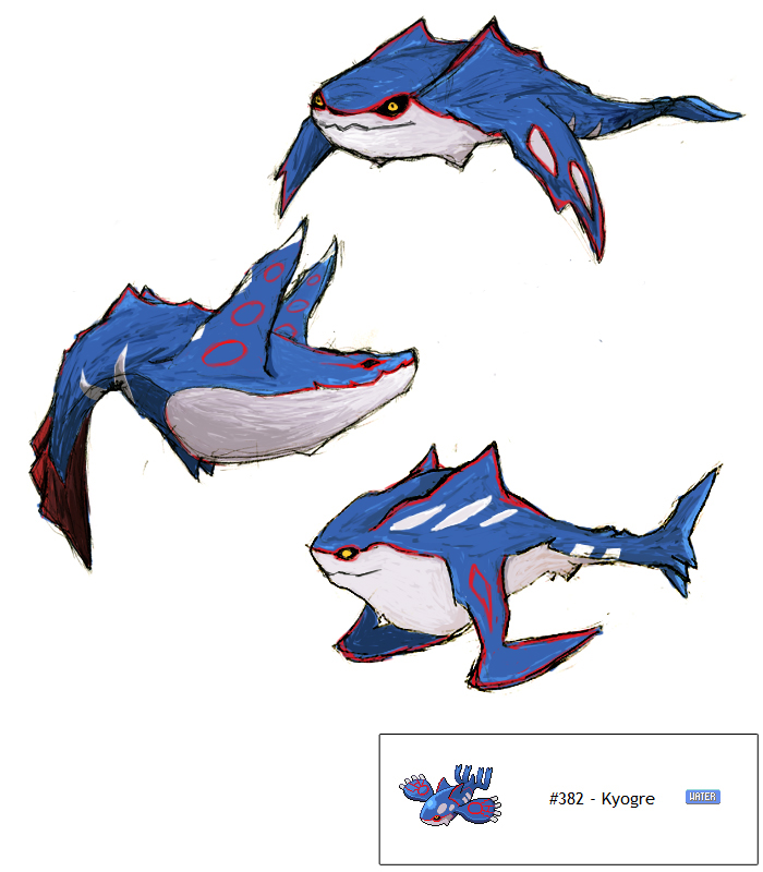 Kyogre Redesign Colored