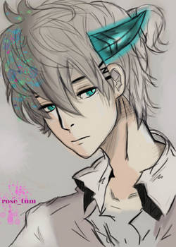 Sakata Gintoki?(idunno,doesn't even look like him)