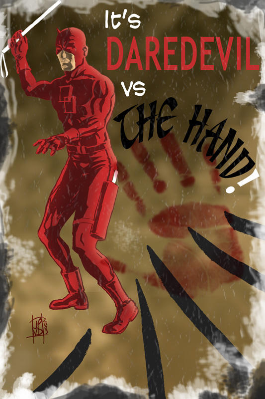 Daredevil Ropehands Daredevil vs the Hand by daredeviant on DeviantArt