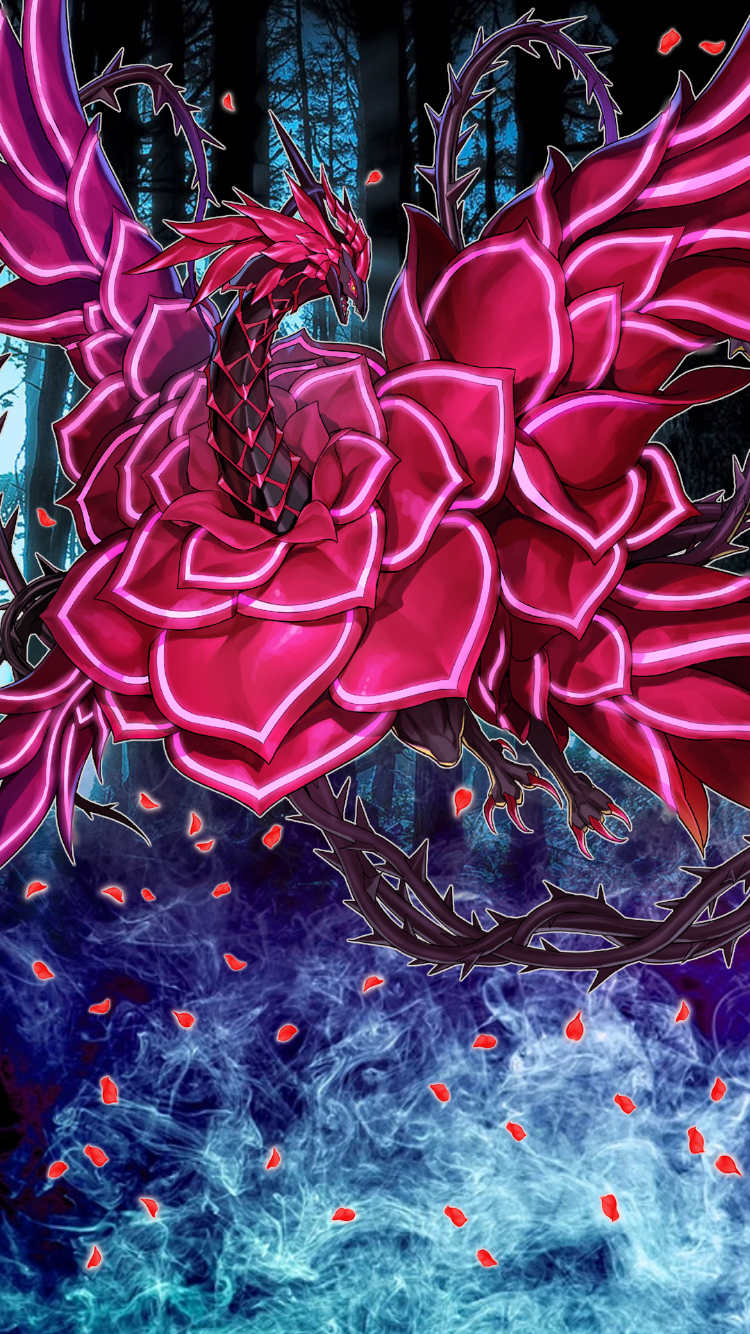 Blood Rose Dragon Phone Wallpaper by CrimsonDragon01 on DeviantArt