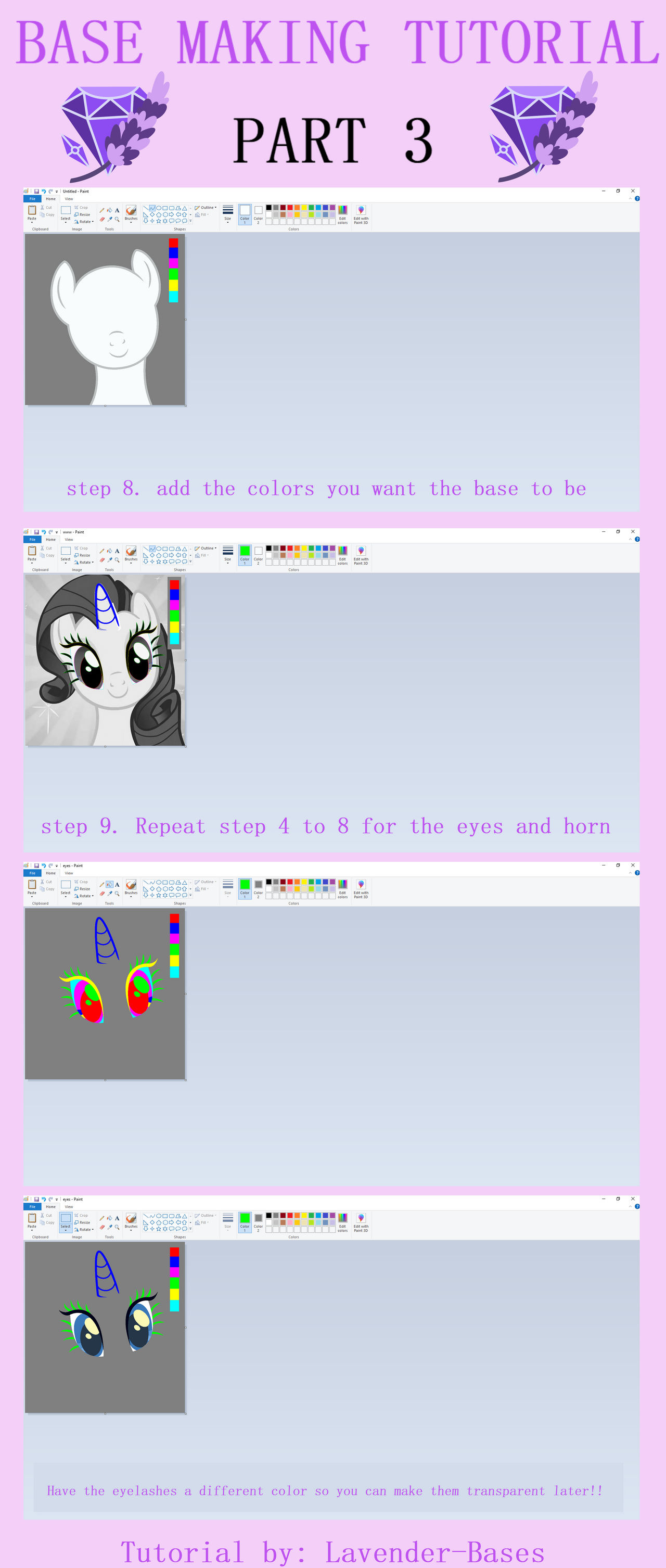 MLP Base Making Tutorial Part THREE by Lavender-Bases on DeviantArt
